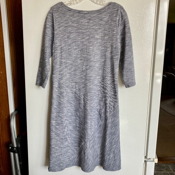 Blue Heather PUREJILL J JILL Cotton Pieced Dress - Picture 4 of 5